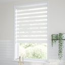  Classy Homes Zebra Roller Blind 76x50 In., White 