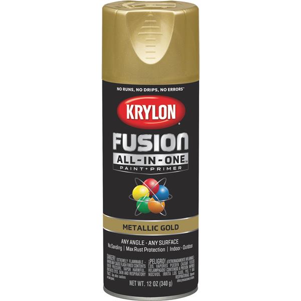 ^Krylon Fusion All-In-One Metallic Spray Paint &amp; Primer, Gold