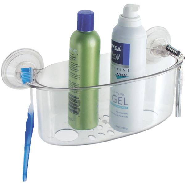 ****InterDesign Power Lock Suction Shower Basket