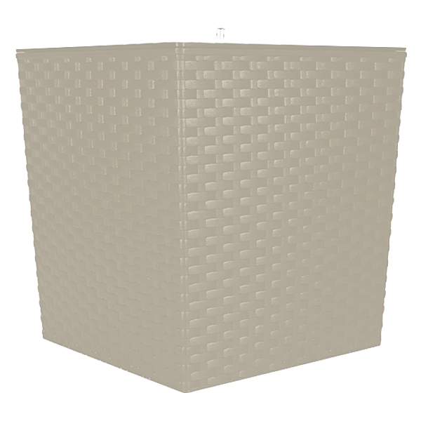 ****Rey Planter Square Rattan Style 9.8in(Irrigation Control System)