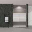 Royal Homes Shower Enclosure 48 x 73 In. Left Hand Direction Stripe Print