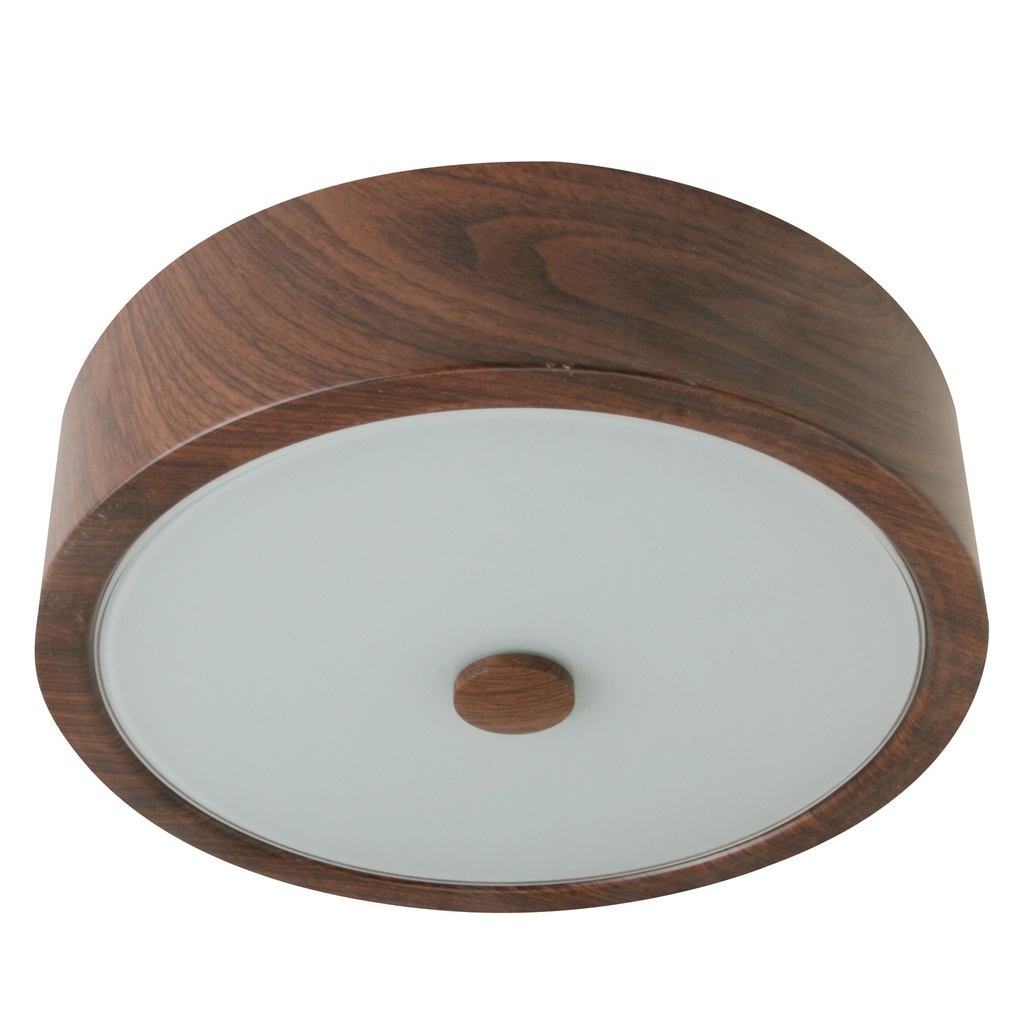 ****Royal Homes Metal Flush Mount Ceiling Light 2x E27 40W Dark Wood