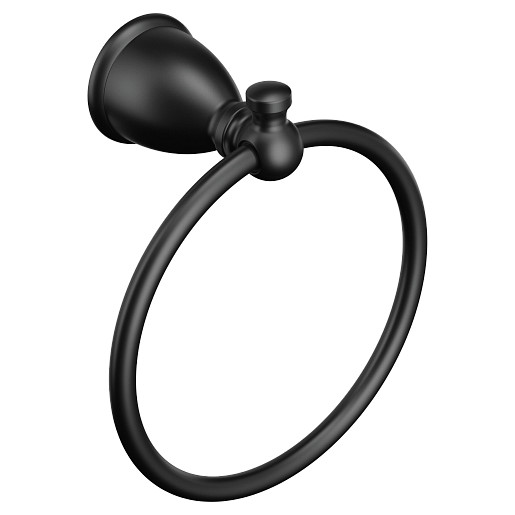 Moen Caldwell Towel Ring, Matte Black