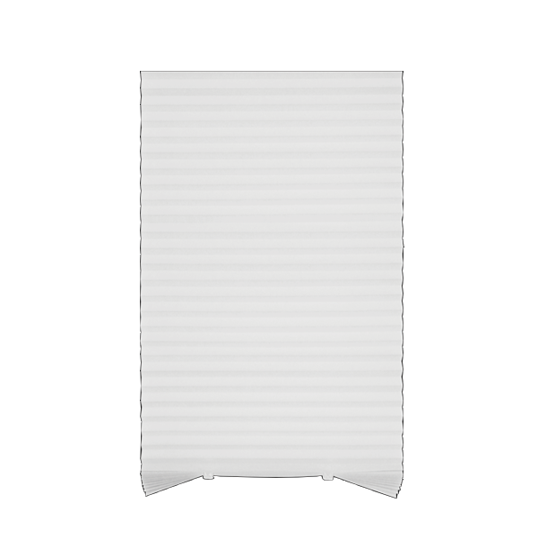 ****Kenneth Cole Temporary Pleated Blinds, White/78x90''