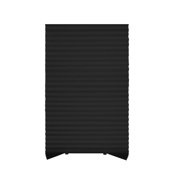 ****Kenneth Cole Temporary Pleated Blind 48 x 90 In., Black