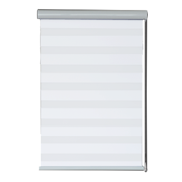 Kenneth Cole Luxury Zebra Blinds 36x90'' (Blackout), White