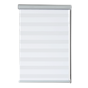 Kenneth Cole Luxury Zebra Blinds 36x90'' (Blackout), White