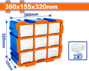 Wadfow 9-Bin Modular Storage Tower