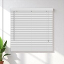****Kenneth Cole Paulownia Wood Venetian Blinds 60 x 90.5 In. (152x230cm) White