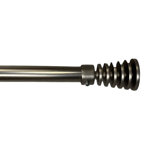 Classy Homes Curtain Rod 48-84 in Single Sarding Nickel 16/19
