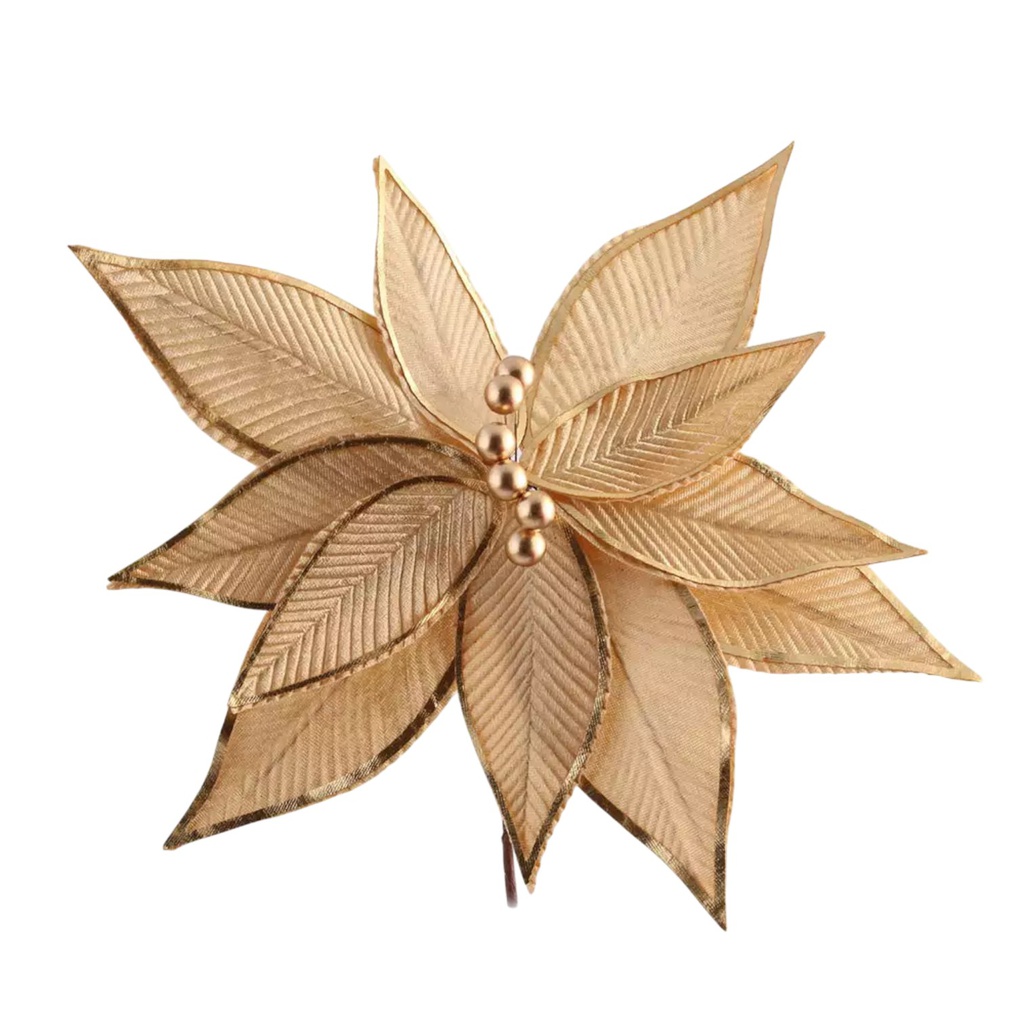^Miro Poinsettia 32cm Gold