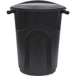 [TI0042 / 1684489] United Solutions Rough &amp; Rugged Trash Can with Lid 20 Gal. Black