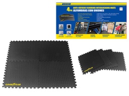 [991-90139944] Goodyear 4pc Anti-Fatigue Interlocking Mats 24 In. (61x61x1cm) Grey