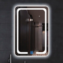 [L-1127 RHLEDM17001 RHLM17001] Royal Homes Led Mirror 27.5 x 19.6 In. Silver