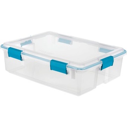 [19314304 / 5364062] Sterilite 37 Qt Gasket Storage Tote 18 x 7 x 24 In., Clear