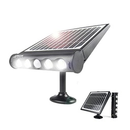 [8567] Wagan Tech Motion Activated Dusk To Dawn 1000 Lm. Solar Wall Shed Light, Black