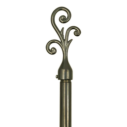 [722-82238-4884SILVER CHCR28510 / 1434271] Classy Homes Curtain Rod 48-84 In., Silver - Plated